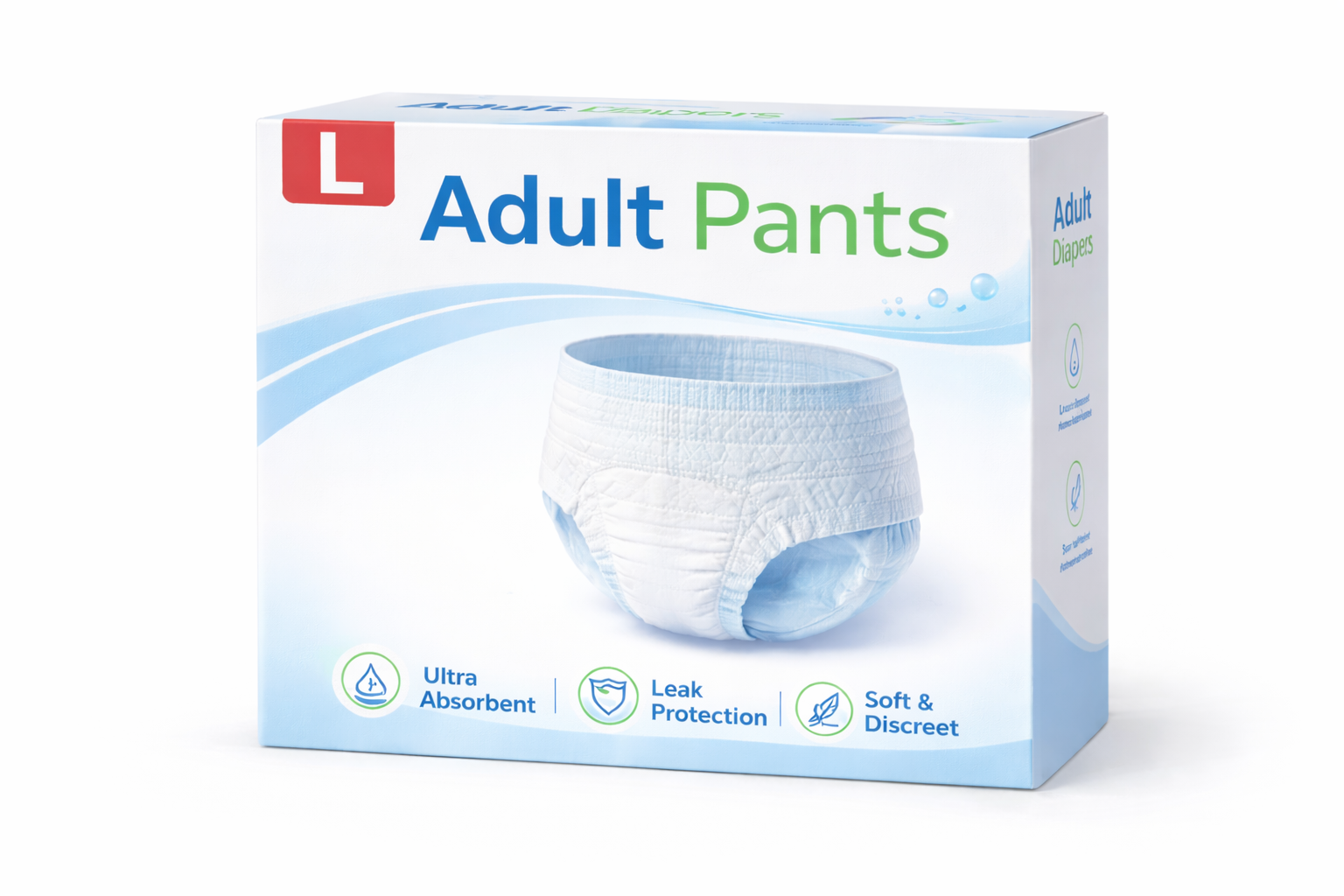 Adult Pants Diapers – Large (L){SET Of 10}