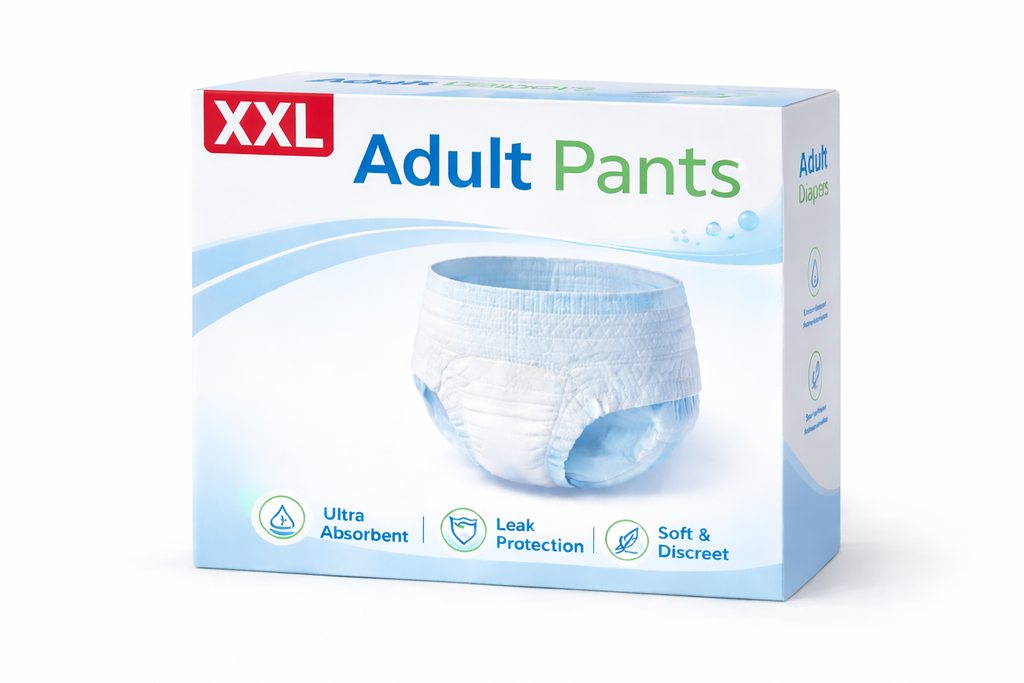 Adult Pants Diapers – Extra Extra Large (XXL) {SET Of 10}
