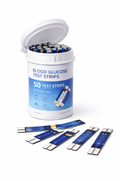 Blood Glucose Monitoring Machine + (Free Blood Test Strips Pack of 25)