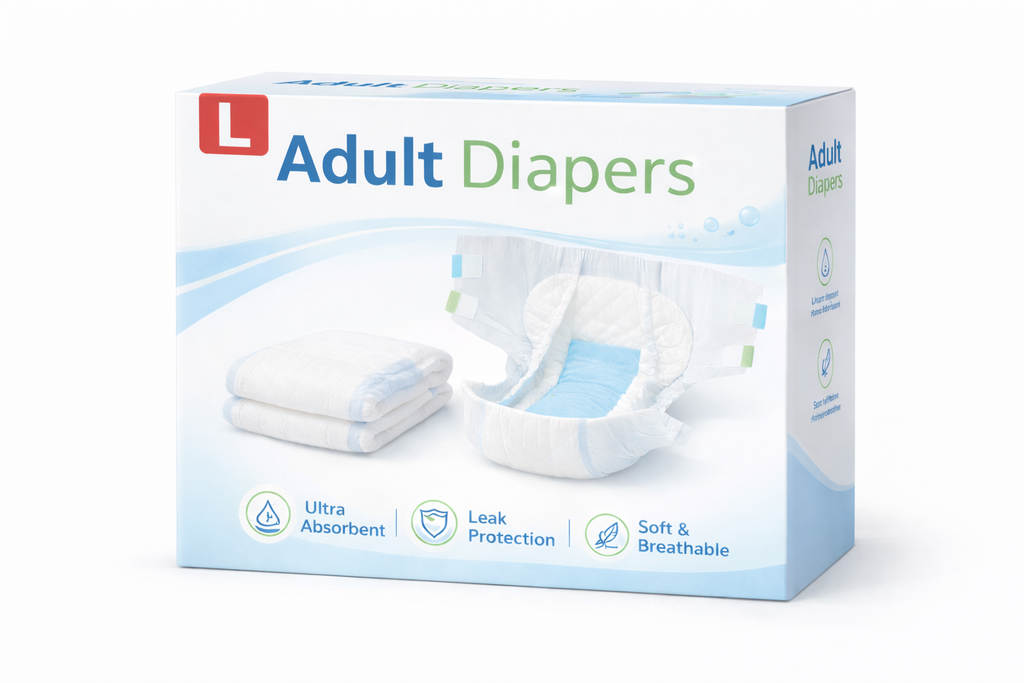 Adult Diapers-L{SET Of 10}
