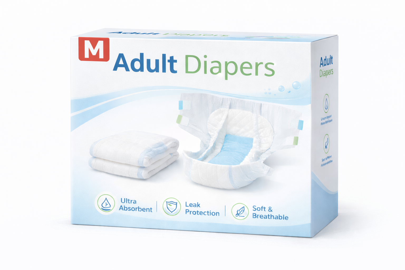 Adult Diapers-(M){SET Of 10}
