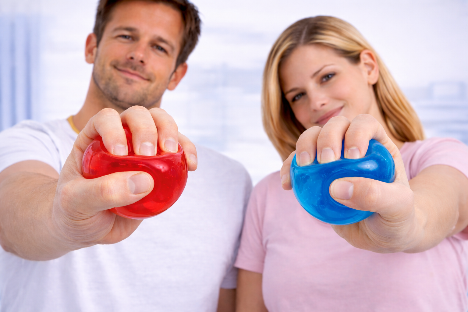 IMD Gel Exercise Ball – Hand Therapy Ball for Grip Strength & Finger Exercise