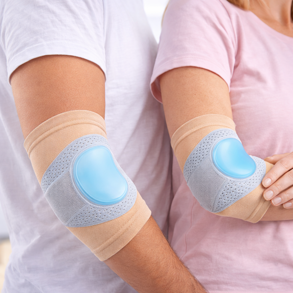 IMD Gel Elbow Support Brace – Compression Elbow Support with Gel Padding for Pain Relief