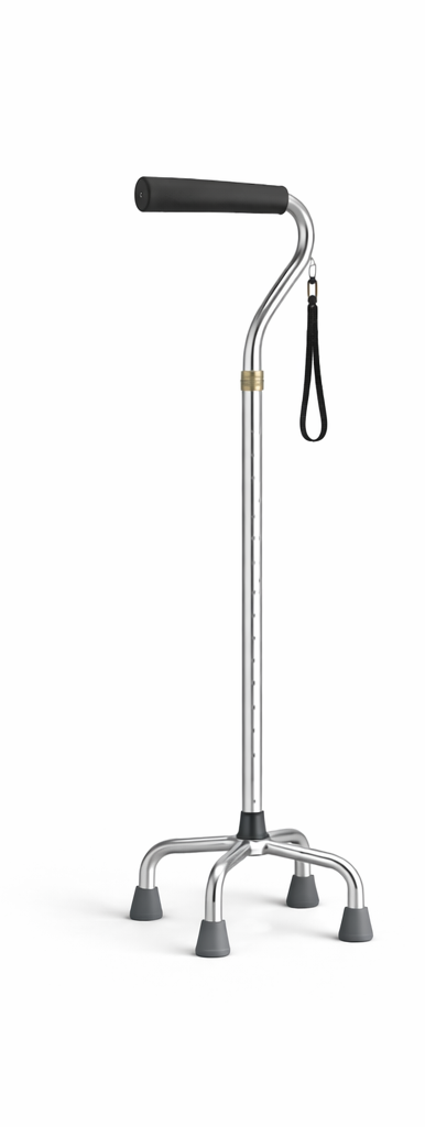 Adjustable Quadripod Walking Stick (4-Leg Base)
